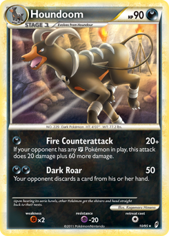 Houndoom, Call of Legends #10, Pokémon TCG card