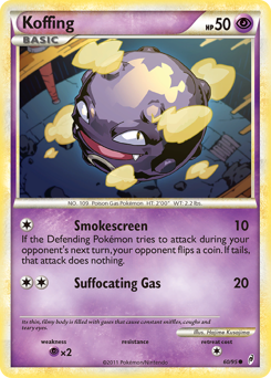 Koffing, Call of Legends #60, Pokémon TCG card