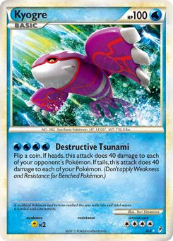 Kyogre, Call of Legends #SL6, Pokémon TCG card