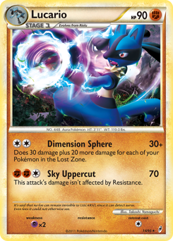 Lucario, Call of Legends #14, Pokémon TCG card