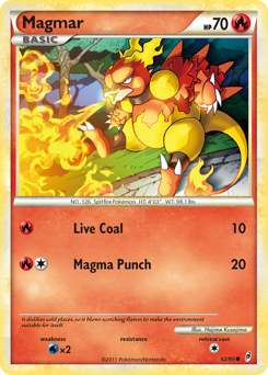 Magmar, Call of Legends #62, Pokémon TCG card