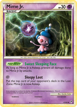 Mime Jr., Call of Legends #47, Pokémon TCG card