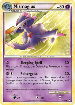 Mismagius, Call of Legends #28, Pokémon TCG card