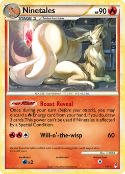 Ninetales, Call of Legends #17, Pokémon TCG card