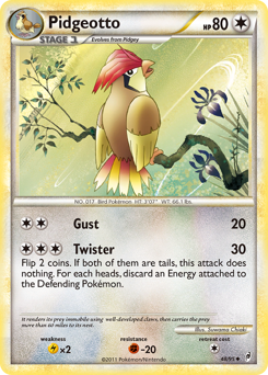 Pidgeotto, Call of Legends #48, Pokémon TCG card