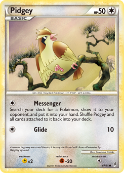 Pidgey, Call of Legends #67, Pokémon TCG card