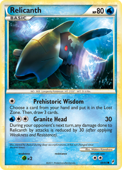 Relicanth, Call of Legends #69, Pokémon TCG card