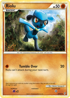 Riolu, Call of Legends #50, Pokémon TCG card
