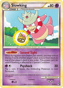 Slowking, Call of Legends #32, Pokémon TCG card