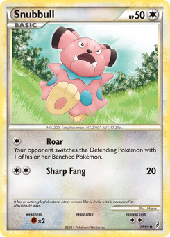 Snubbull, Call of Legends #71, Pokémon TCG card