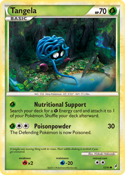 Tangela, Call of Legends #72, Pokémon TCG card