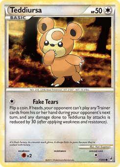 Teddiursa, Call of Legends #73, Pokémon TCG card