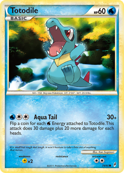 Totodile, Call of Legends #74, Pokémon TCG card