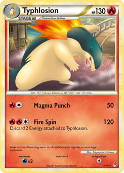 Typhlosion, Call of Legends #35, Pokémon TCG card