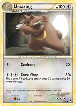 Ursaring, Call of Legends #37, Pokémon TCG card