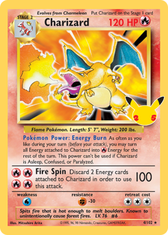 Charizard, Celebrations: Classic Collection #4, Pokémon TCG card