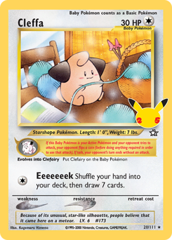 Cleffa, Celebrations: Classic Collection #20, Pokémon TCG card