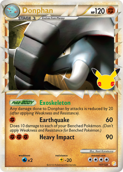 Donphan, Celebrations: Classic Collection #107, Pokémon TCG card