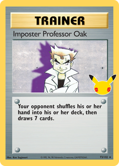 Imposter Professor Oak, Celebrations: Classic Collection #73, Pokémon TCG card