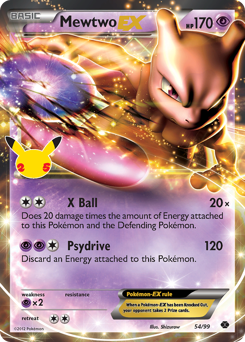 Mewtwo-EX, Celebrations: Classic Collection #54, Pokémon TCG card