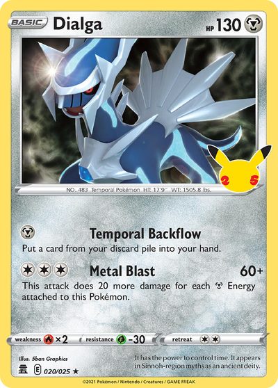 Dialga, Celebrations #20, Pokémon TCG card