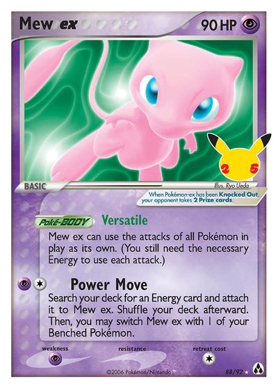 Mew, Celebrations #25, Pokémon TCG card