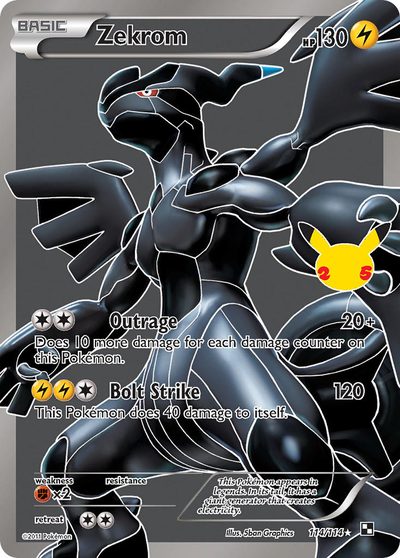 Zekrom, Celebrations #10, Pokémon TCG card