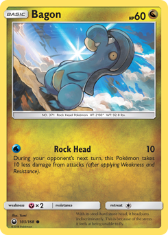 Bagon, Celestial Storm #103, Pokémon TCG card