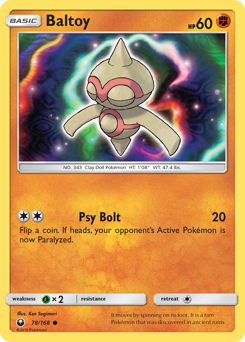 Baltoy, Celestial Storm #78, Pokémon TCG card