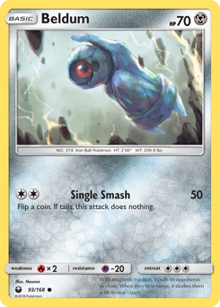 Beldum, Celestial Storm #93, Pokémon TCG card