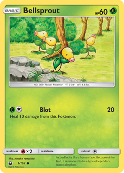 Bellsprout, Celestial Storm #1, Pokémon TCG card