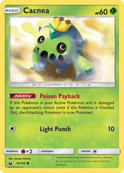Cacnea, Celestial Storm #19, Pokémon TCG card