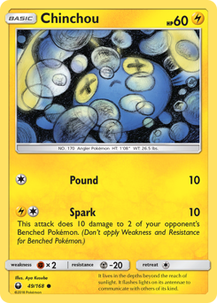 Chinchou, Celestial Storm #49, Pokémon TCG card