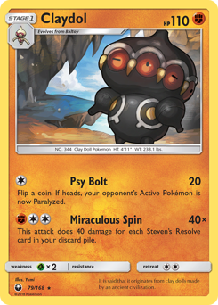 Claydol, Celestial Storm #79, Pokémon TCG card