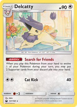 Delcatty, Celestial Storm #121, Pokémon TCG card