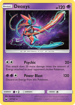 Deoxys, Celestial Storm #67, Pokémon TCG card