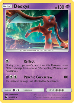 Deoxys, Celestial Storm #68, Pokémon TCG card