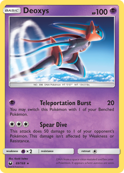 Deoxys, Celestial Storm #69, Pokémon TCG card