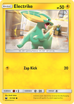 Electrike, Celestial Storm #51, Pokémon TCG card