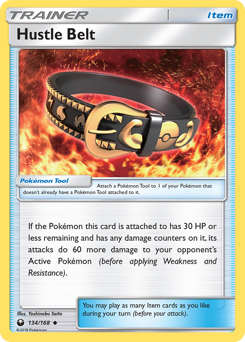 Hustle Belt, Celestial Storm #134, Pokémon TCG card