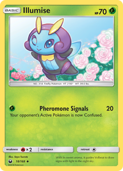 Illumise, Celestial Storm #18, Pokémon TCG card