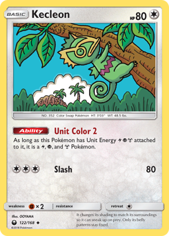 Kecleon, Celestial Storm #122, Pokémon TCG card