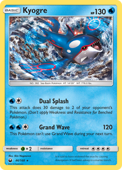 Kyogre, Celestial Storm #46, Pokémon TCG card