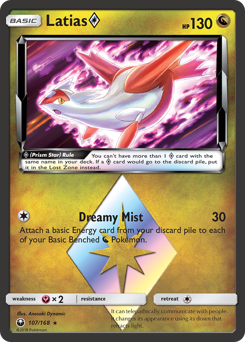 Latias ◇, Celestial Storm #107, Pokémon TCG card