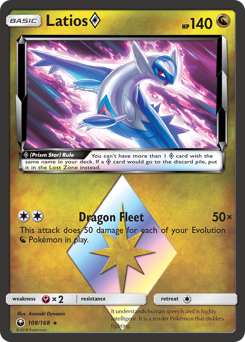 Latios ◇, Celestial Storm #108, Pokémon TCG card