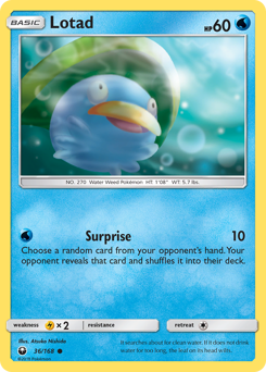 Lotad, Celestial Storm #36, Pokémon TCG card