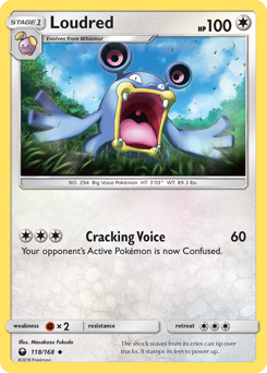 Loudred, Celestial Storm #118, Pokémon TCG card