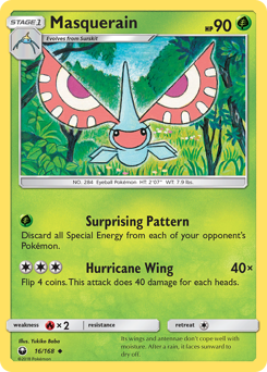 Masquerain, Celestial Storm #16, Pokémon TCG card