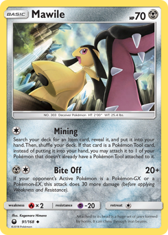 Mawile, Celestial Storm #91, Pokémon TCG card