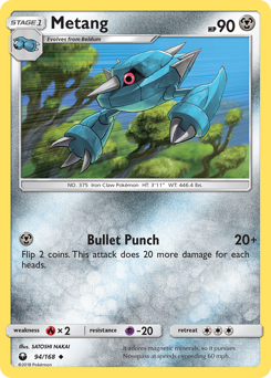 Metang, Celestial Storm #94, Pokémon TCG card